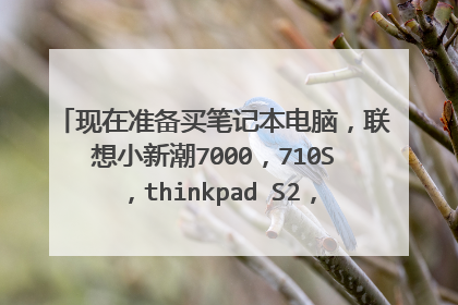 现在准备买笔记本电脑,联想小新潮7000,710S,thinkpad S2,yoga710,选哪款