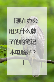 现在办公用买什么牌子的的笔记本电脑好?