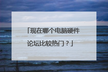 现在哪个电脑硬件论坛比较热门?