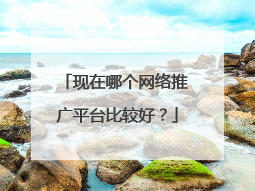 现在哪个网络推广平台比较好？