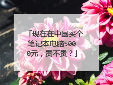 现在在中国买个笔记本电脑5000元，贵不贵？