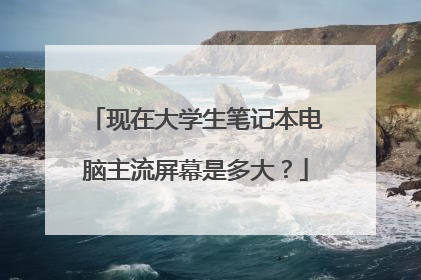 现在大学生笔记本电脑主流屏幕是多大？
