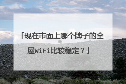 现在市面上哪个牌子的全屋WiFi比较稳定?