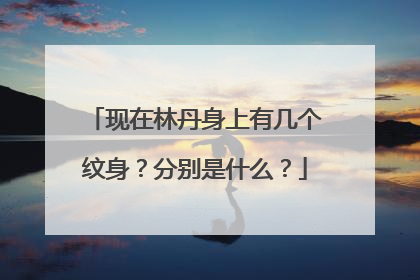 现在林丹身上有几个纹身?分别是什么?