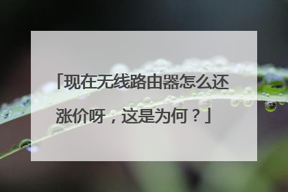 现在无线路由器怎么还涨价呀，这是为何？