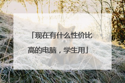 现在有什么性价比高的电脑，学生用