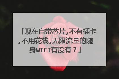 现在自带芯片,不有插卡,不用花钱,无限流量的随身WIFI有没有？