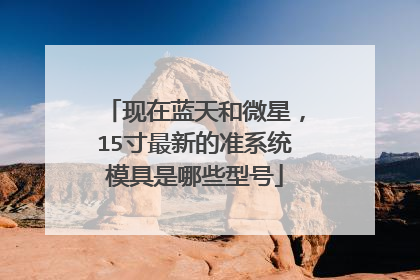 现在蓝天和微星，15寸最新的准系统模具是哪些型号