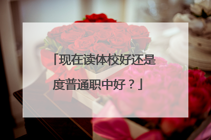 现在读体校好还是度普通职中好？