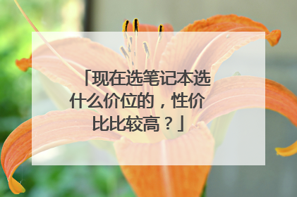 现在选笔记本选什么价位的,性价比比较高?