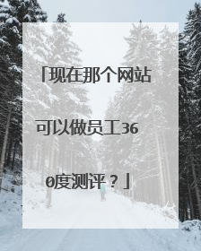 现在那个网站可以做员工360度测评?