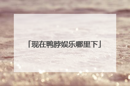 现在鸭脖娱乐哪里下