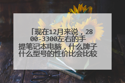 现在12月来说，2800-3300左右的手提笔记本电脑，什么牌子什么型号的性价比会比较高，比较适合买
