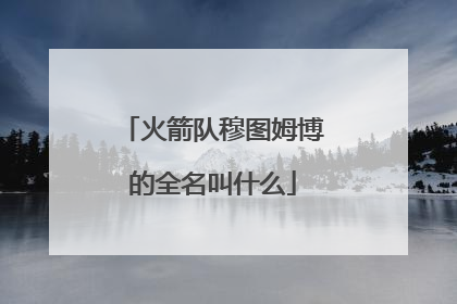 火箭队穆图姆博的全名叫什么