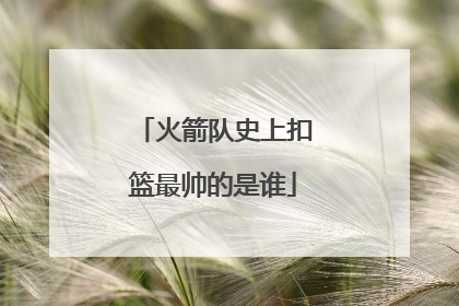 火箭队史上扣篮最帅的是谁