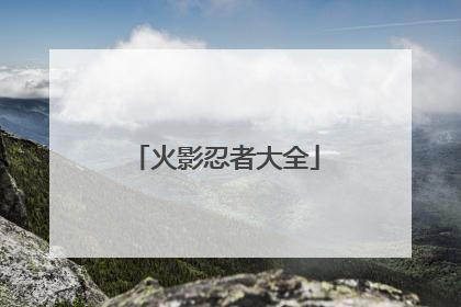 火影忍者大全