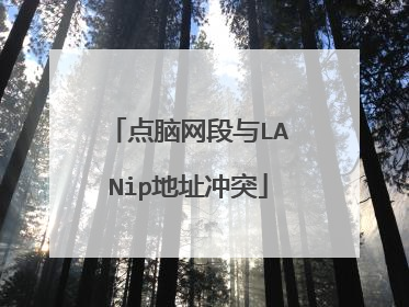 点脑网段与LANip地址冲突