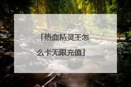 热血精灵王怎么卡无限充值