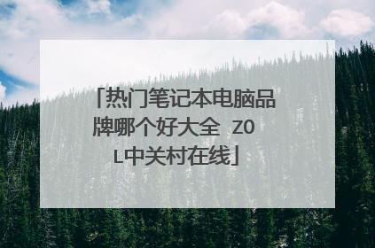 热门笔记本电脑品牌哪个好大全 ZOL中关村在线