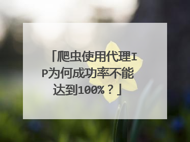 爬虫使用代理IP为何成功率不能达到100%?