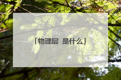 物理层 是什么