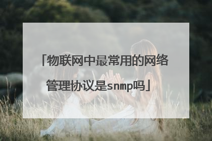 物联网中最常用的网络管理协议是snmp吗