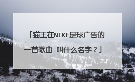 猫王在NIKE足球广告的一首歌曲 叫什么名字?
