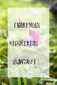 猫灯光信号闪红灯怎么解决?