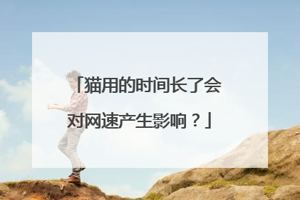 猫用的时间长了会对网速产生影响？