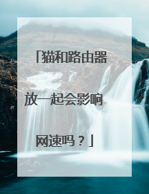 猫和路由器放一起会影响网速吗?