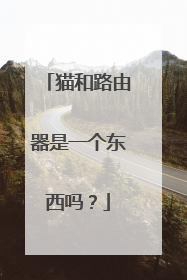 猫和路由器是一个东西吗？