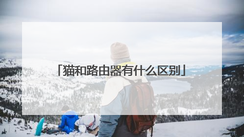 猫和路由器有什么区别