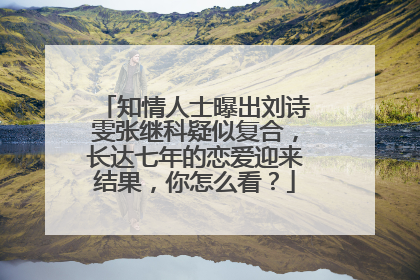知情人士曝出刘诗雯张继科疑似复合，长达七年的恋爱迎来结果，你怎么看？