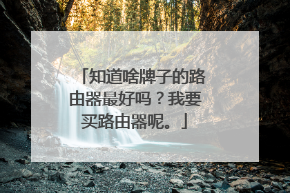 知道啥牌子的路由器最好吗?我要买路由器呢。