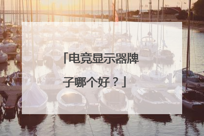 电竞显示器牌子哪个好?