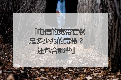 电信的宽带套餐是多少兆的宽带?还包含哪些