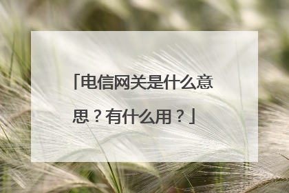 电信网关是什么意思？有什么用？
