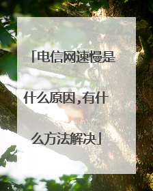 电信网速慢是什么原因,有什么方法解决