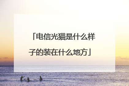 电信光猫是什么样子的装在什么地方