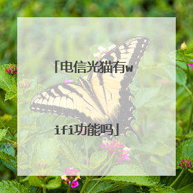 电信光猫有wifi功能吗
