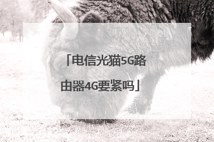 电信光猫5G路由器4G要紧吗