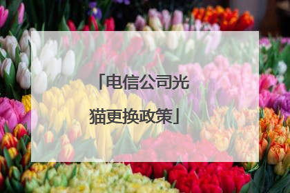 电信公司光猫更换政策