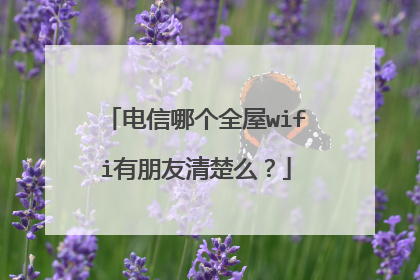 电信哪个全屋wifi有朋友清楚么？