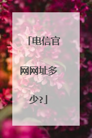 电信官网网址多少?