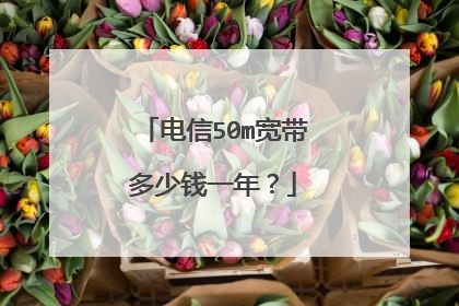 电信50m宽带多少钱一年?