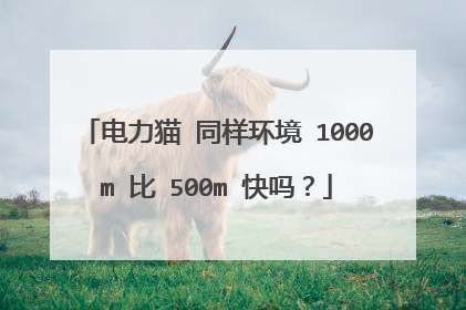电力猫 同样环境 1000m 比 500m 快吗？