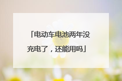 电动车电池两年没充电了,还能用吗