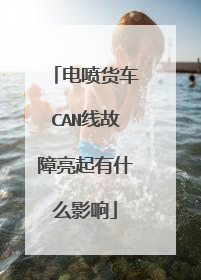 电喷货车CAN线故障亮起有什么影响