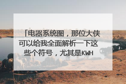 电器系统图,那位大侠可以给我全面解析一下这些个符号,尤其是KWH代表什么东西?