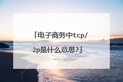 电子商务中tcp/2p是什么意思?